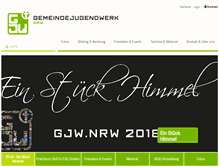 Tablet Screenshot of gjw-nrw.de